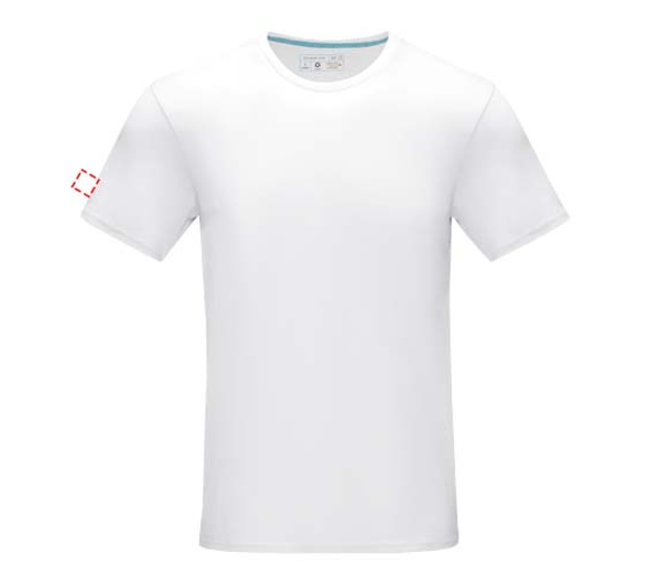Camiseta orgánica hombre GOTS "Azurita" - 35 x 35 mm - 2